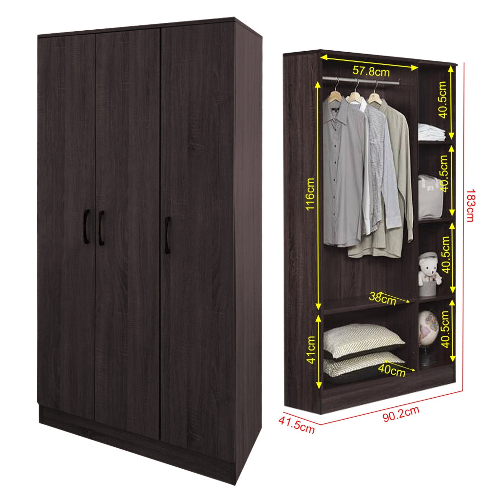 Toluca Bedroom Set Series 9 Includes Wardrobe/Bed Frame/Mattress In Single And Super Single Size.Free Installation
