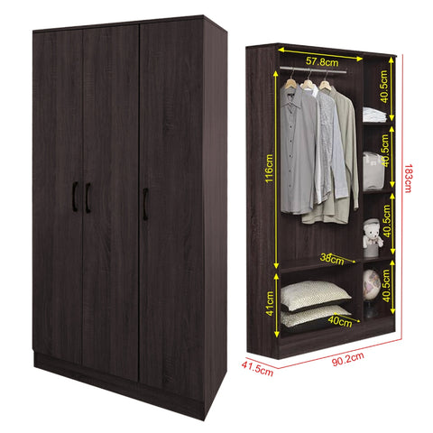 Image of Toluca Bedroom Set Series 9 Includes Wardrobe/Bed Frame/Mattress In Single And Super Single Size.Free Installation