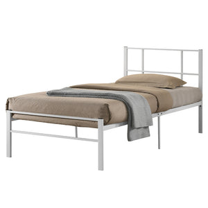 Marzo Single Metal Bed Frame with Under Bed Clearance for Storage w/ Mattress Option