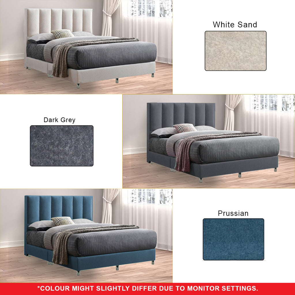Cecer OrthoCoil Divan Bed Frame Pet Friendly Scratch-Resistant Fabric - With Mattress Add On