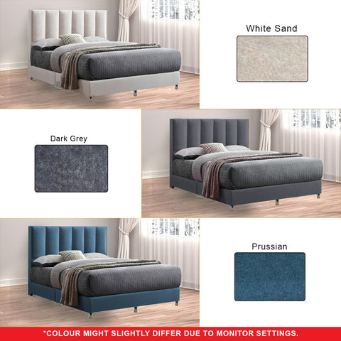 Image of Cecer Dr.Chiro Divan Bed Frame Pet Friendly Scratch-proof Fabric - With Mattress Add On