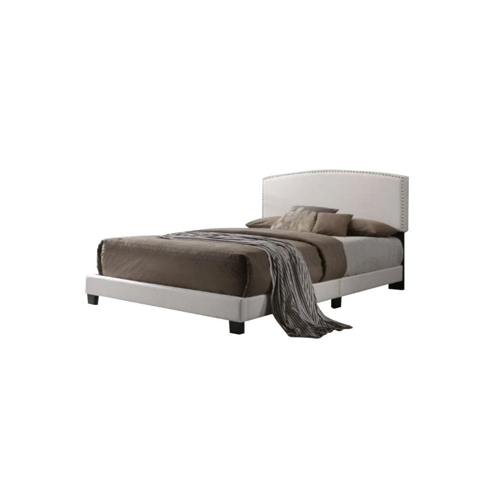 Amada F Queen Size Bed Frame Upholstered Tufted Platform Bed w/ Mattress Option