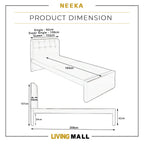 Neeka Single / Super Single/Queen Bed Frame w/ Mattress Option - 4 Available Colours