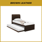 Xanti Bed Frame With Pull Out/Folding Leg Bed Option In 2 Colour- Single and Super Single