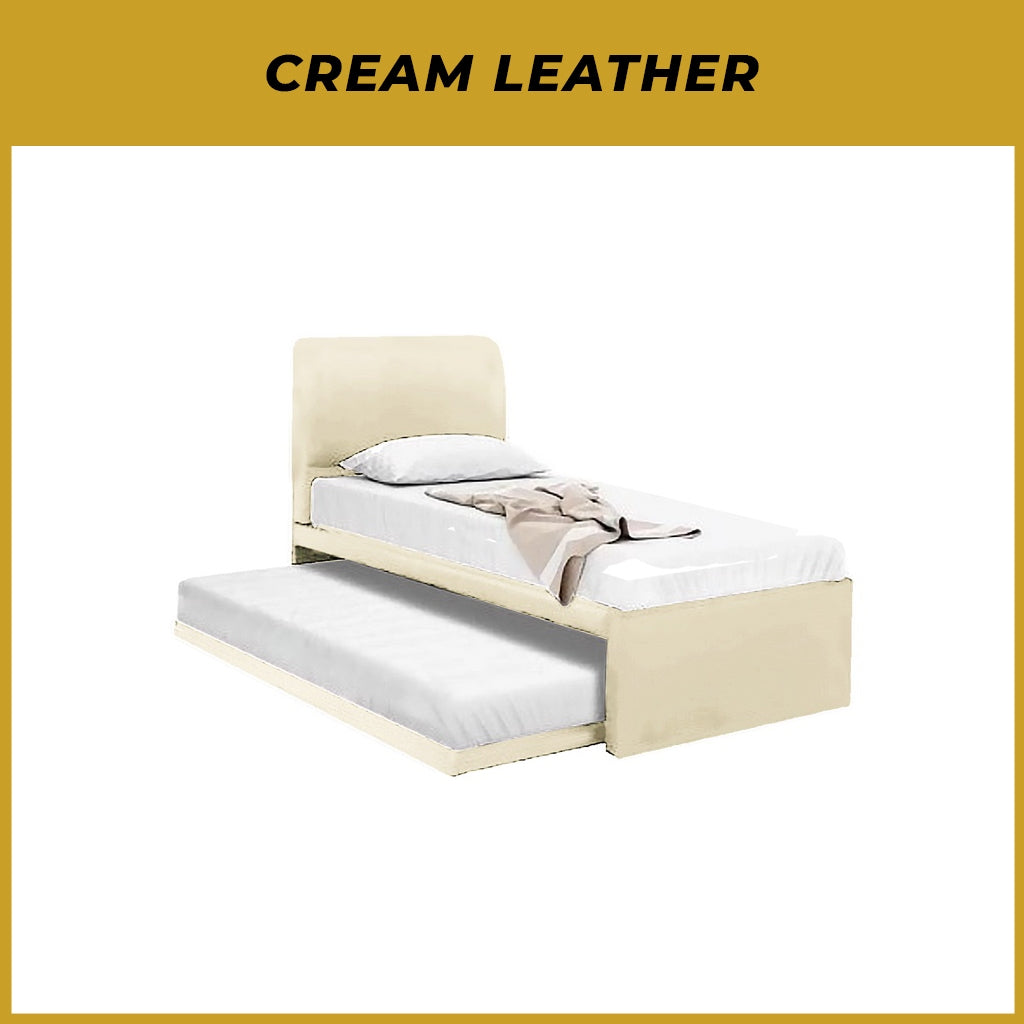 Xanti Bed Frame With Pull Out/Folding Leg Bed Option In 2 Colour- Single and Super Single