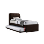 Sevyn Single Pull-Out Type Bed Frame w/ Mattress Option Fabric and Faux Leather
