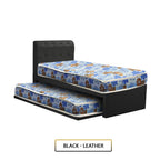 Elie 3 in 1 Single Bed Frame Pull Out Bed with Mattress Bundle in 6 Colours