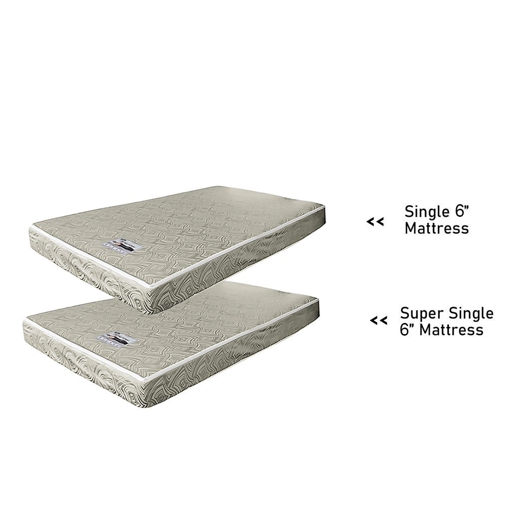 Amora Single and Super Single Pull Out Bed Frame with Mattress Bundle in 6 Colours
