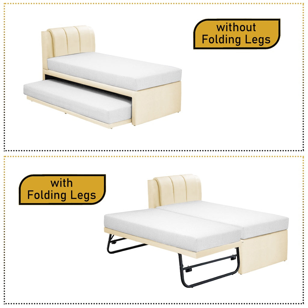 Carlin Single and Super Single Pull Out Bed Frame PetFriendly with Mattress Add On