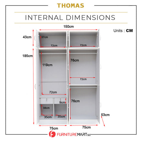 Image of Toluca Bedroom Set Series 6 Includes Wardrobe/Bed Frame/Mattress - All Sizes Available