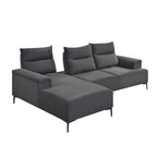 Luis Left/Right Push Back L-Shaped Sofa PetFriendly Fabric Pocket Spring  & Stain-Resist