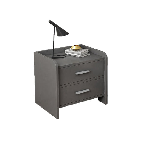 Image of Barn Series Bedside Table In Gray (Fully Assembled)