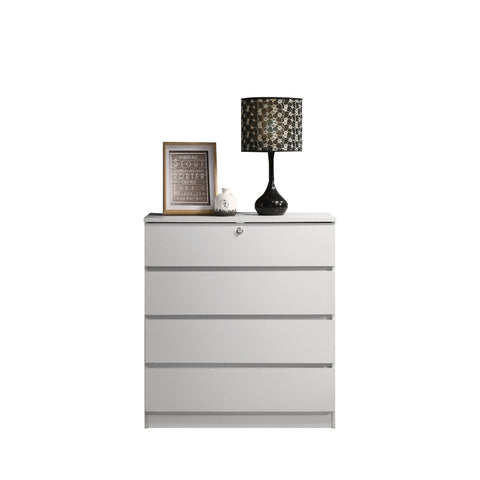 Image of Mio Series 5 Drawer Chest In White