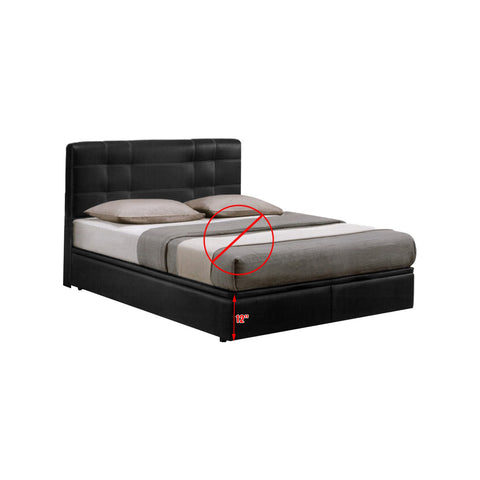 Image of Miki Storage Bed SBD 12" With Optional 7" Inner Spring / 10" Pocket Spring Mattress Add On In Single, Super Single, Queen, and King Size