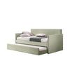 Anthony Upholstered Casual Daybed Set with Trundle and Mattress Option