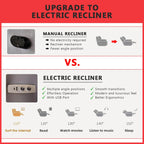 Bamari 1-Seater Sofa Recliner Armchair Manual/Electric Reclining PetFriendly ScratchResist