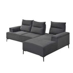 Luis Left/Right Pushback L-Shaped Sofa PetFriendly Fabric Pocket Spring  & Stain-Resist