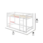 GUB Twisty Double Decker Solid Wood Structure Simple Design Budget Kid Bunk Bed Standard Single Suitable Small Space w/ Mattress Option