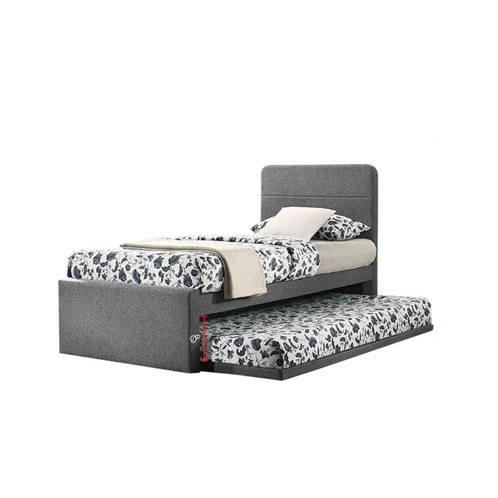 Dorma Single Divan + Pull-Out Type Bed Frame w/ Mattress Option Fabric Upholstery