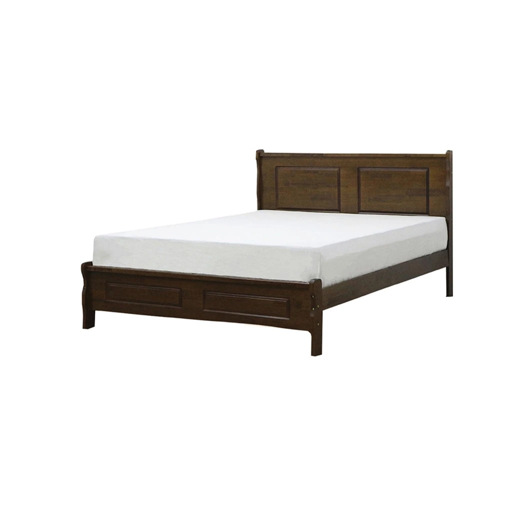 Karter Wooden Bedframe MDF + Veneer With Plywood Base Queen Size - w/ Mattress Option