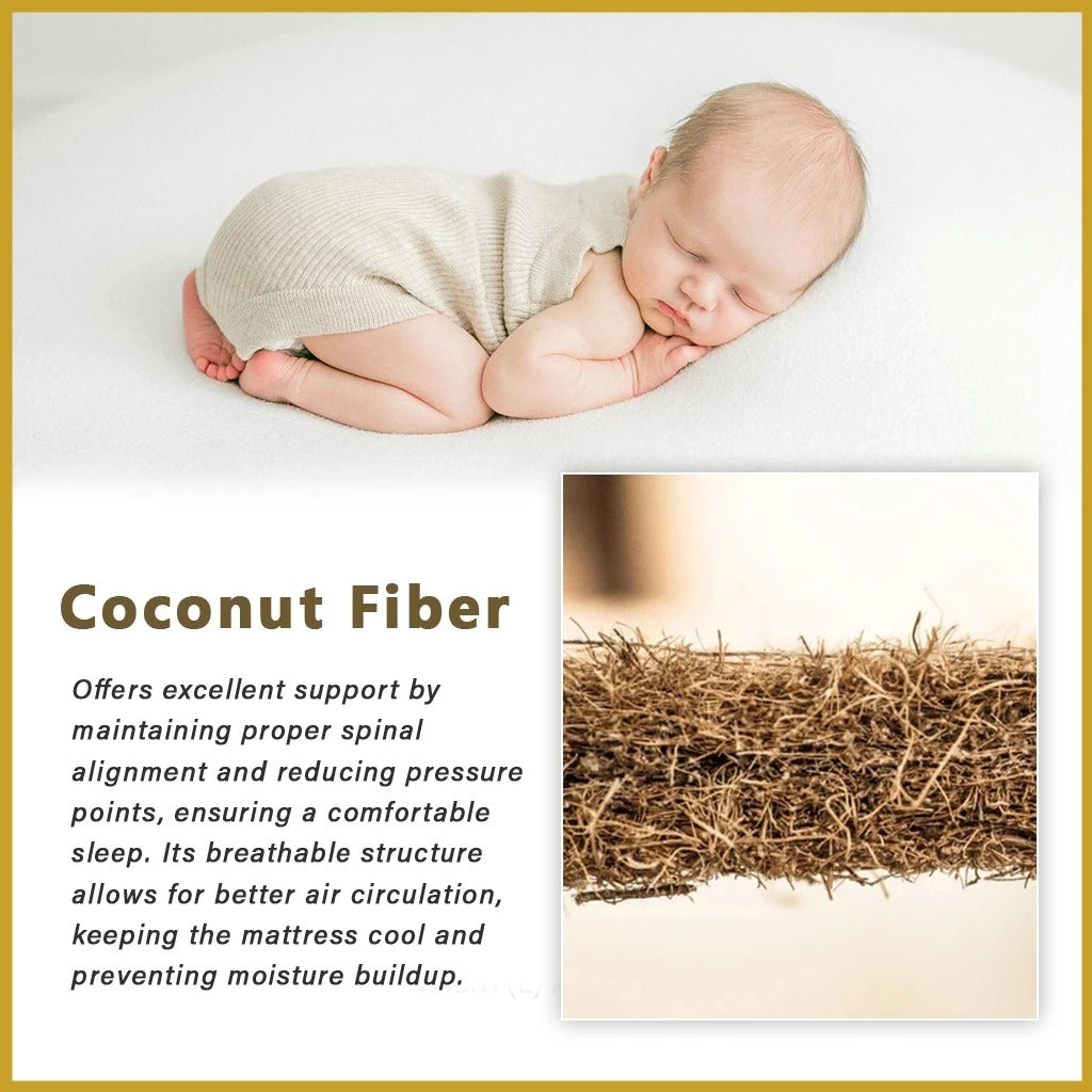 Honey Posture Fix 9" Antistatic Fabric Mattress with Coconut Fibre - All Sizes Available