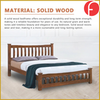 Millo Wooden Bedframe Solid Wood With Plywood Base Queen Size - w/ Mattress Option
