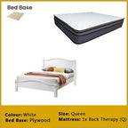 Camden Wooden Bedframe MDF + Veneer With Plywood Base Queen Size - w/ Mattress Option