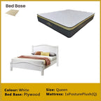 Camden Wooden Bedframe MDF + Veneer With Plywood Base Queen Size - w/ Mattress Option