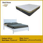 Karson Wooden Bedframe MDF + Veneer With Plywood Base Queen Size - w/ Mattress Option