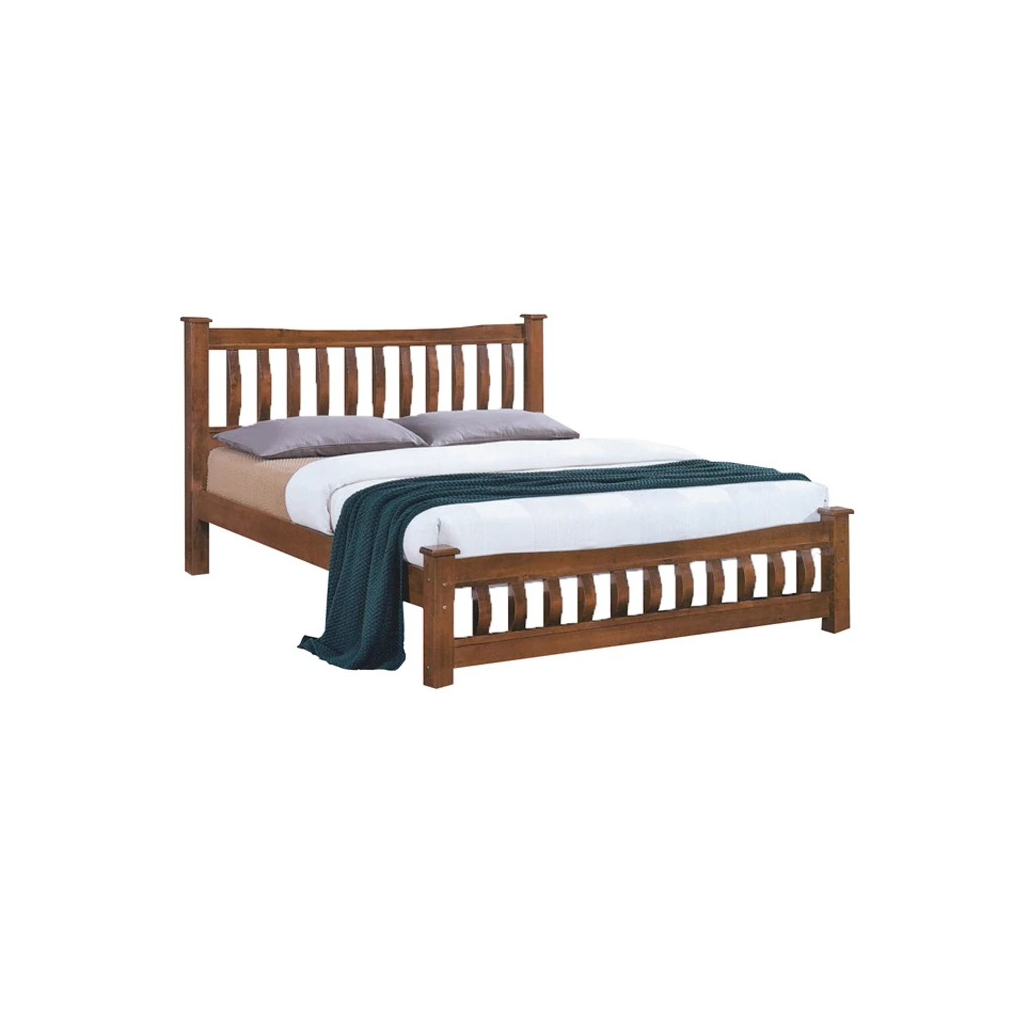 Millo Wooden Bedframe Solid Wood With Plywood Base Queen Size - w/ Mattress Option