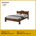Macen Wooden Bedframe Solid Wood With Plywood Base Queen/King Size - w/ Mattress Option