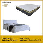 Karon Wooden Bedframe MDF + Veneer With Plywood Base Queen/King Size - w/ Mattress Option