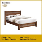 Mason Wooden Bedframe MDF + Veneer With Plywood Base Queen Size - w/ Mattress Option