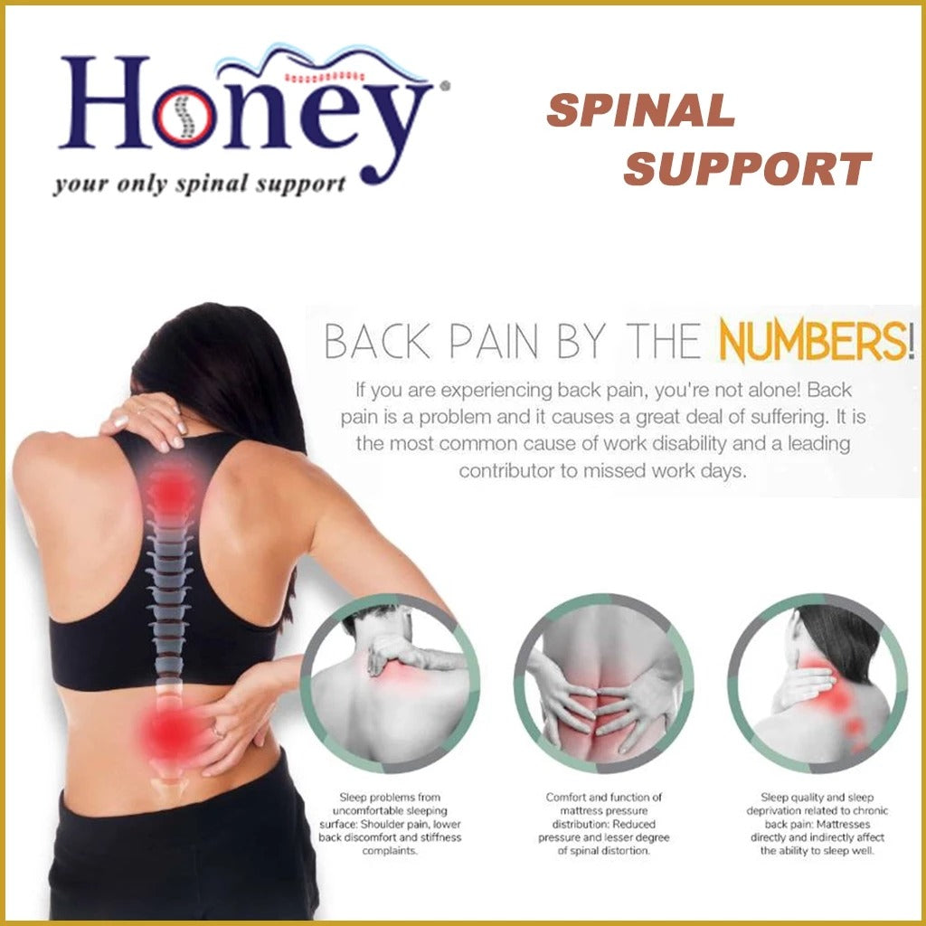 Honey Posture Sense 9" iCOOL Technology/High Density Foam Mattress - All Sizes Available