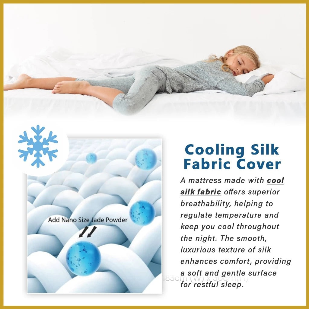 Flamingo 12" Queen Size Mattress HEIQ Anti-Bacteria Pocket Spring Mattress