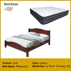 Camden Wooden Bedframe MDF + Veneer With Plywood Base Queen Size - w/ Mattress Option