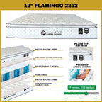 Flamingo 12" Queen Size Mattress HEIQ Anti-Bacteria Pocket Spring Mattress