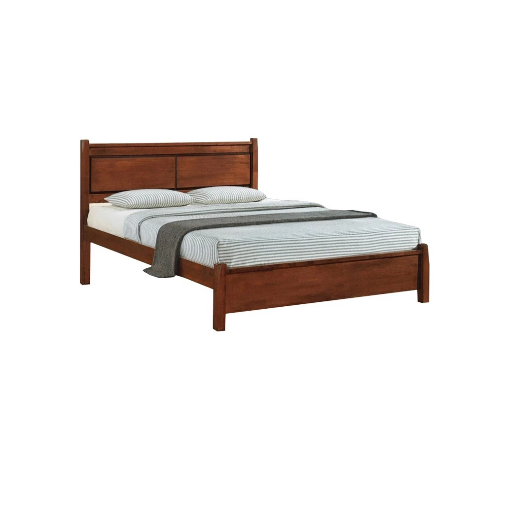 Karson Wooden Bedframe MDF + Veneer With Plywood Base Queen Size - w/ Mattress Option
