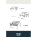 Imani Series 1/2/3 Seater Sofa Fabric/Faux Leather in 8 Colors