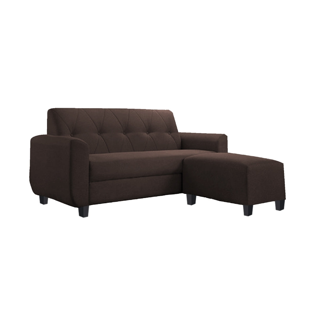 Murray 3 Seater Fabric Sofa with Stool w/ Pet-Friendly Option