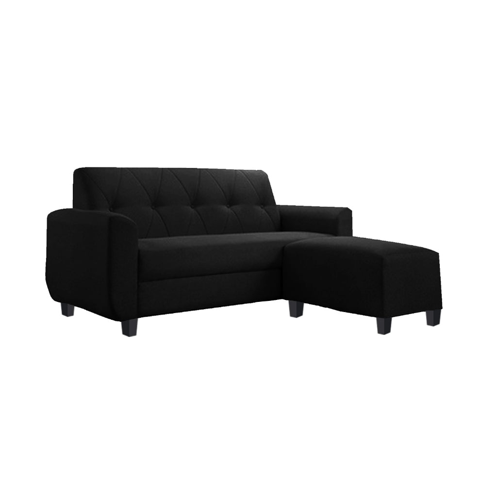 Murray 3 Seater Fabric Sofa with Stool w/ Pet-Friendly Option