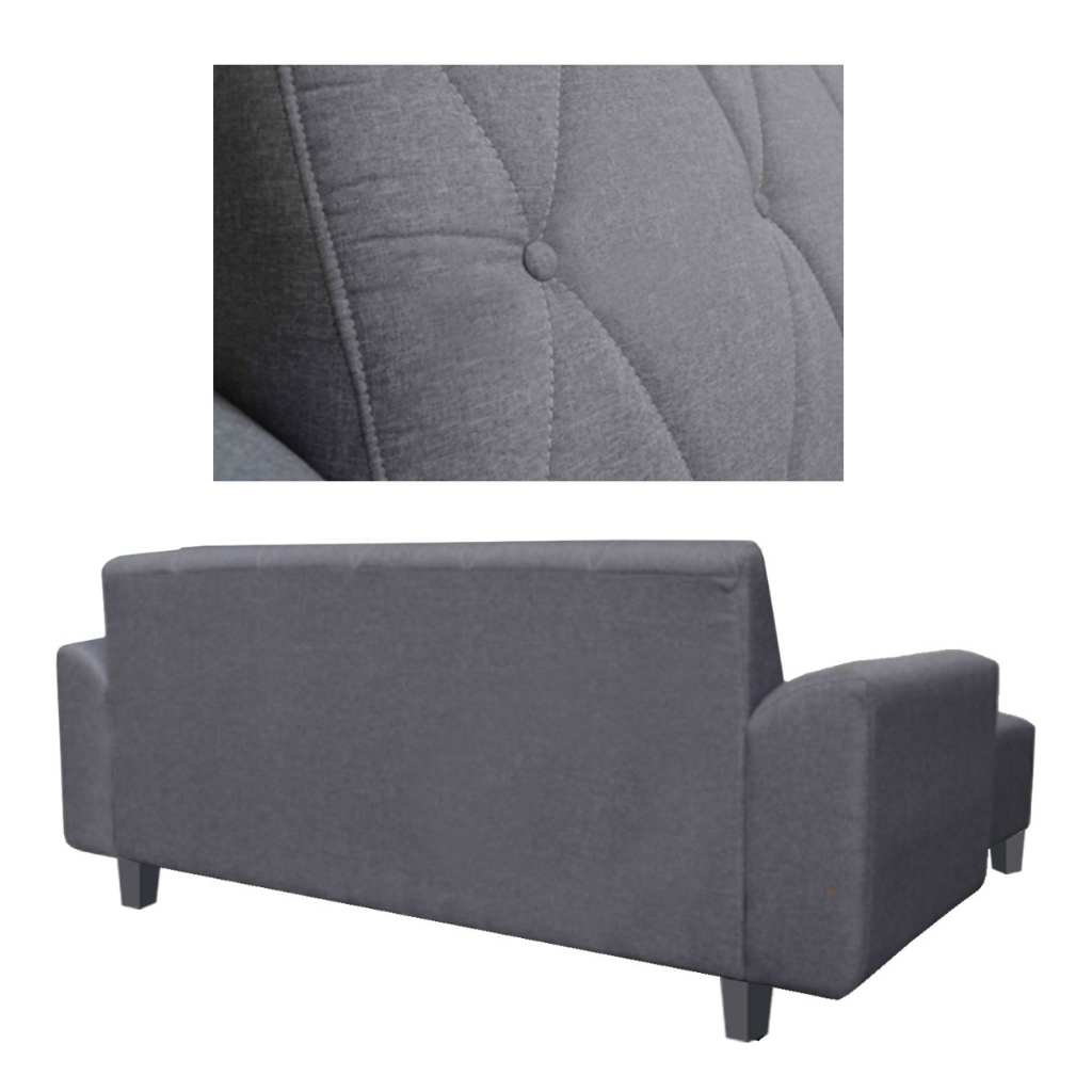 Murray 3 Seater Fabric Sofa with Stool w/ Pet-Friendly Option