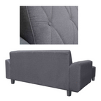 Murray 3 Seater Fabric Sofa with Stool w/ Pet-Friendly Option