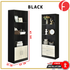 LARDY Series Book Cabinet Book Shelves in 5 Colours