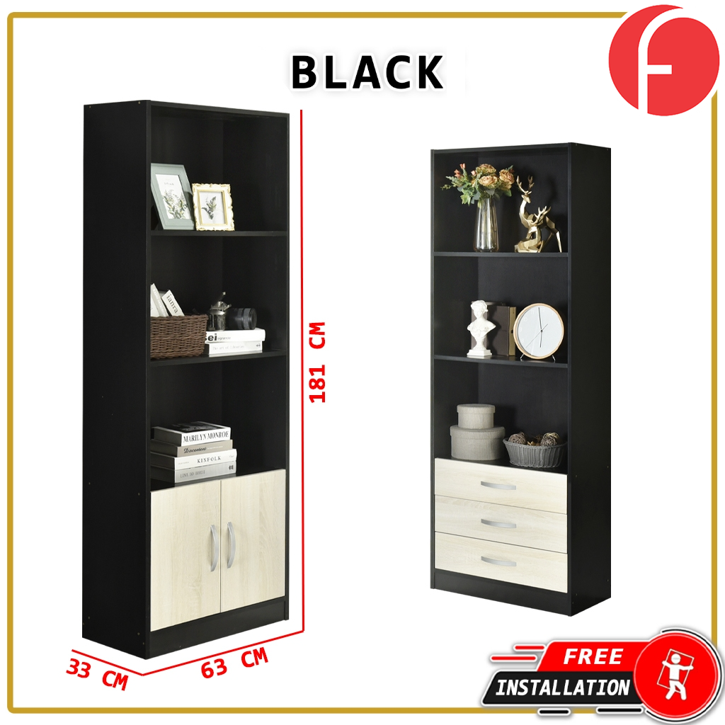 LARDY Series Book Cabinet Book Shelves in 5 Colours