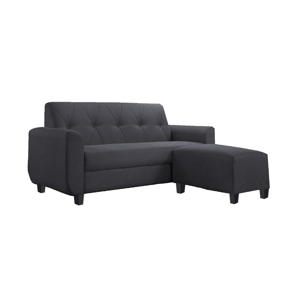 Murray 3 Seater Fabric Sofa with Stool w/ Pet-Friendly Option