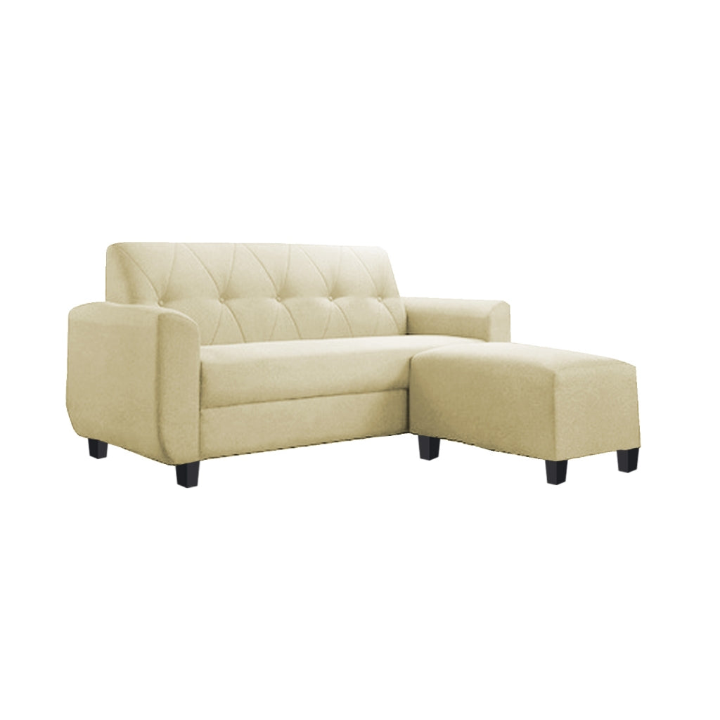 Murray 3 Seater Fabric Sofa with Stool w/ Pet-Friendly Option