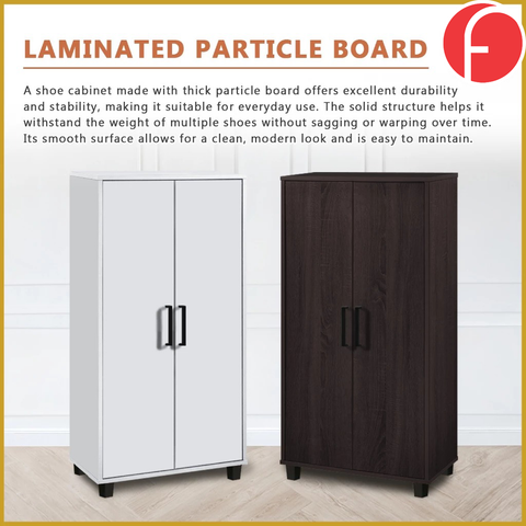 Image of Ishani Shoe Cabinet Soft Closing Fully Laminated Back Panel Thick Particle Board