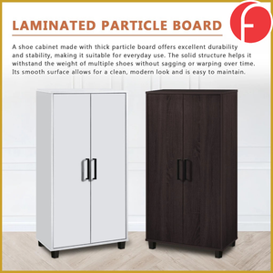 Ishani Shoe Cabinet Soft Closing Fully Laminated Back Panel Thick Particle Board
