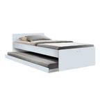 Sobee Single/Super Single Bed with Drawers of Pull-out Bed / Fully Laminated Board
